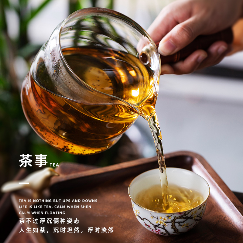 Yuet glass cooking pot kung fu tea set single pot of a single, high thickening TaoLu boiled tea machine appearance level