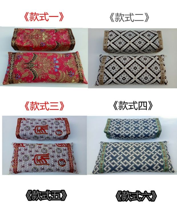 Handmade bông denim cung điện retro hiện đại Gối dây kéo kép kiều mạch thân đầy đủ chiều cao có thể điều chỉnh giảm bớt ngủ - Gối gối kê cổ
