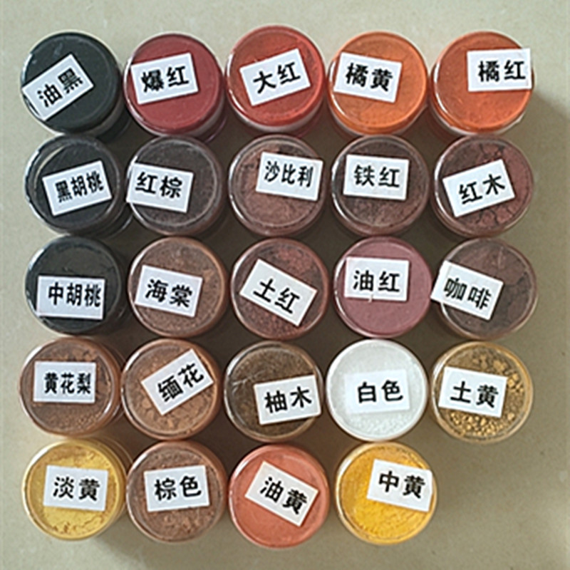 Furniture maintenance materials color powder repair paint materials oil imported powder paint tablewater color color water