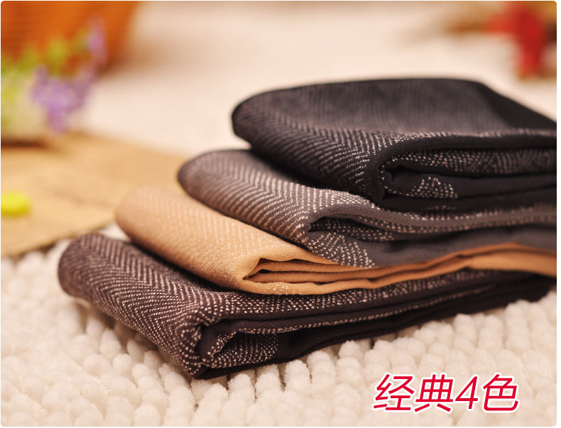 Finna lụa mùa thu và mùa đông dày cotton dưới chống trượt vớ ngắn nhung thịt màu ống vớ chống móc đen chống mài mòn tất cao cổ