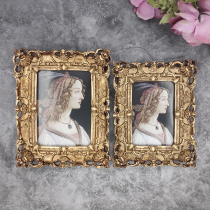 Creative palace hollow photo frame European-style photo frame table wall-hanging jewelry decoration 6 inch 7 inch combination childrens picture frame