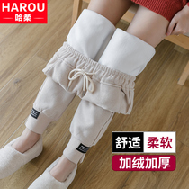 Glint Sport Teen Pants Winter Clothing 2022 New Junior High School High School Students Loose Thickened Casual Wear Pants Long Pants