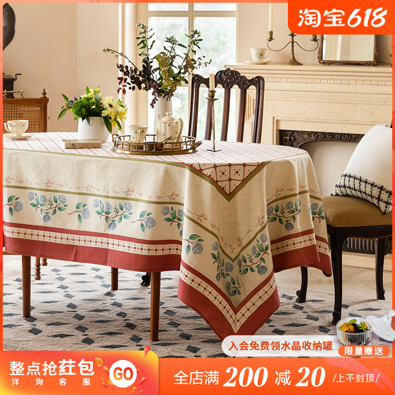 (Isolated 45 fold) Uplant Love Jenny Waterproof Tableclob Nordic Table Cloth Art Tea Table Geb Rectangular Dining Table Cloth