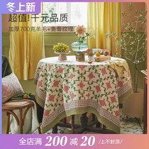 Planting love box Morris autumn winter tablecloth American table cloth rectangular coffee table tablecloth fabric art