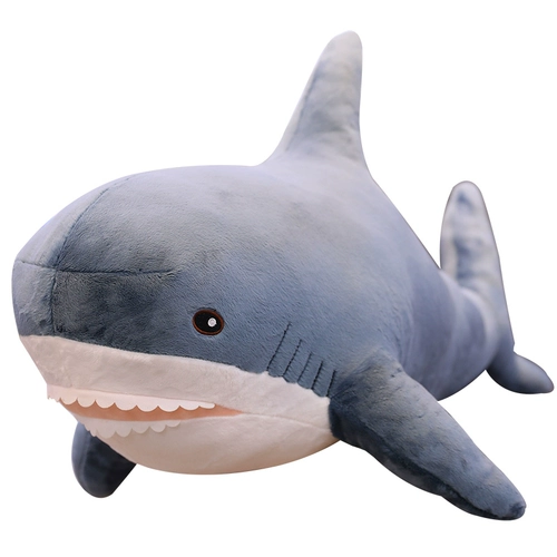 Плюшевая подушка, игрушка, большая белая акула, детская тряпичная кукла для мальчиков для сна