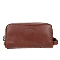 First-layer cowhide handbag mens handbag multifunctional password lock double zipper bag clutch bag large capacity toiletry bag