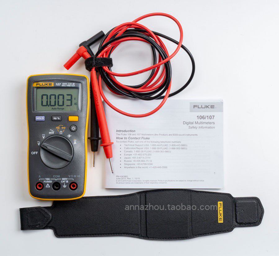 Fluke Fluke 107 fully automatic high-precision handheld digital multimeter second-hand spot