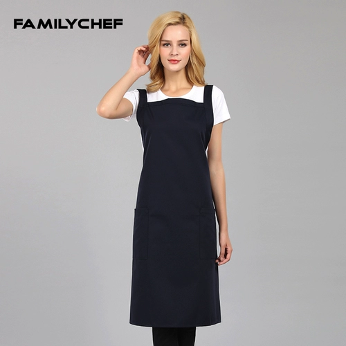 Модный длинный кофейный фартук для работы, в корейском стиле