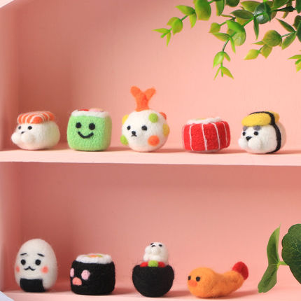 羊毛毡戳戳乐diy材料包手工制作成人玩偶孕妇