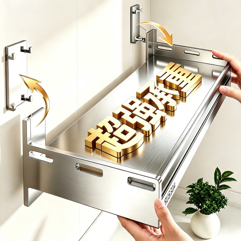 304 Stainless Steel Washing Machine Top Shelf Kitchen Wall-Mounted Multi-Functional No-Drill Wall Hanging Shelf 304 Stainless Steel Washing Machine Top Shelf Kitchen Wall-Mounted Multi-Functional No-Drill Wall Hanging Shelf