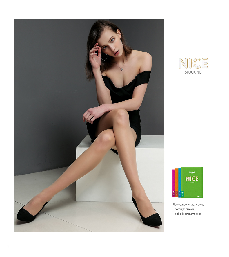 Bao Na Si Nai rách vớ vớ đẹp của phụ nữ siêu mỏng chống móc đen đen stovepipe mùa hè bền pantyhose vô hình