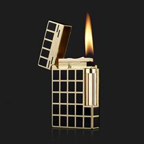 Side slippery lighter retro vintage grinding wheel piano sound open fire lighter creative gift for boyfriend