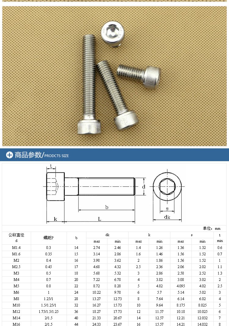 ốc bắn tôn Vít ổ cắm lục giác bằng thép không gỉ 316 〖M5 M6 đầu vít lục giác ốc vít bắt vít kéo dài ốc vít dán tường