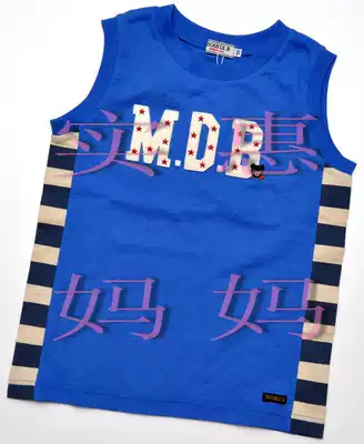 Spot Japan direct delivery mikihouse small black bear double b letter blue small vest 120