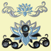 Shanghai spot Japan straight away with high time painted lotus phone stickers