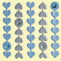 Shanghai Spot Japan Straight Sends High Time Painted Silver Powder Loving Blue Phone Stickers