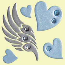 Shanghai Spot Japan Straight Sends High Time Painted Wings Loving Blue Phone Stickers