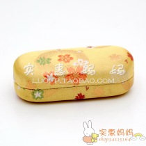 Premium Spot Japan Straight Away Kyoto Kimono Kimono Oval Golden Glasses Case First Decorated Box