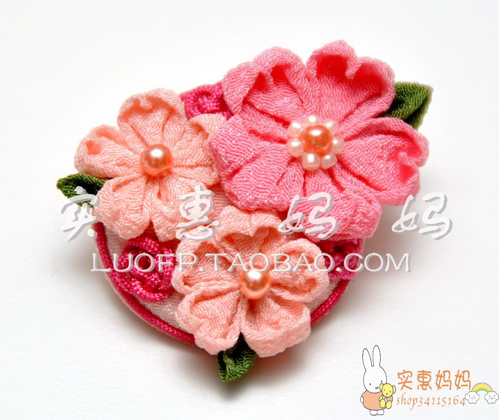 Shanghai Spot Japan Straight Sends Creamy Kyoto Cherry Blossom Pink Brooch Chest Flowers