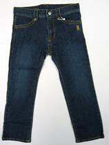 Shanghai Spot Japan Straight Delivery Mikihouse Embroidery Small Bear Straight Barrel Elastic Jeans 120cm