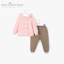 Baby autumn and winter cotton suit thickened cotton newborn clothes newborn baby winter coat childrens cotton coat