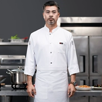 Фартук с длинными рукавами (кожаная этикетка Sc-Single-Row)