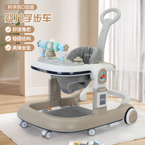 Baby walkway car anti-type leg 2023 new anti-side multifunction foldable hand-push baby learn