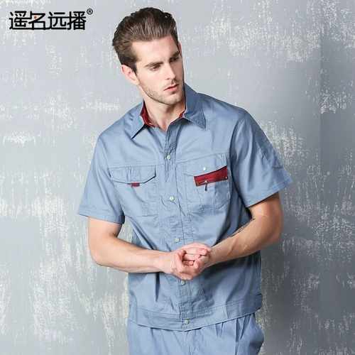 Летний дышащий износостойкий светоотражающий комбинезон, короткий рукав, делается под заказ