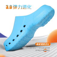 Dép đi trong phòng mổ cho nữ, dép bảo hộ phòng thí nghiệm giám sát cho nam, giày đi làm chống trượt cho nam, guốc mũi chân thoáng khí giày quai hậu nữ đế cao