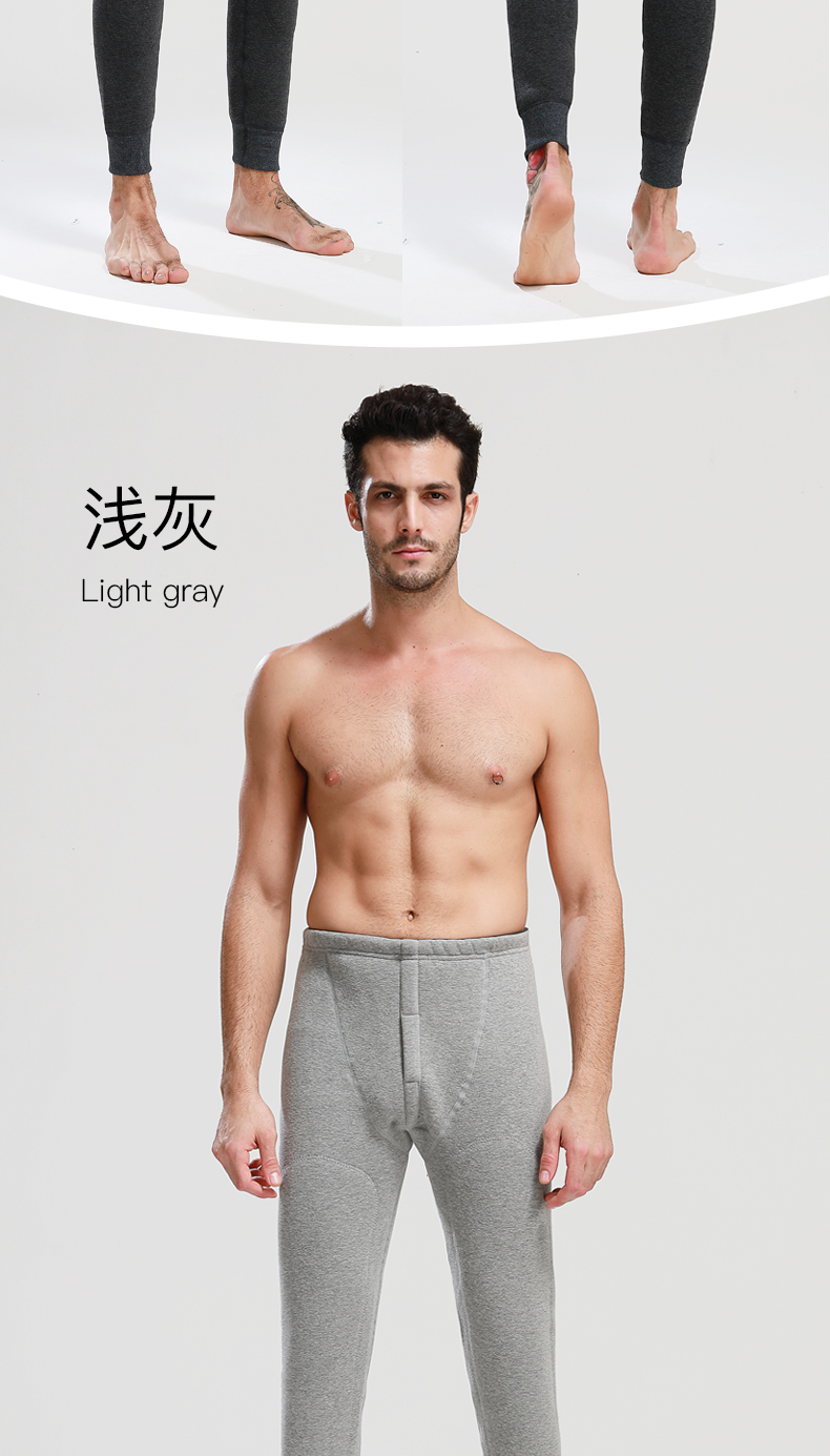 Quần ấm cho nam cộng với nhung len cashmere dày quần đơn mảnh đáy quần mặc quần dài rộng mùa đông quần thun ôm