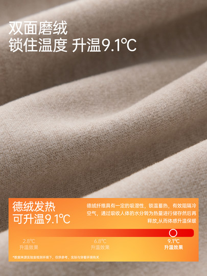 保暖内衣男款套装加厚零下德绒发热衣羊绒蚕丝打底秋冬季秋衣秋裤