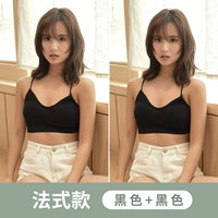 Французская минималистская модель [черный+черный]