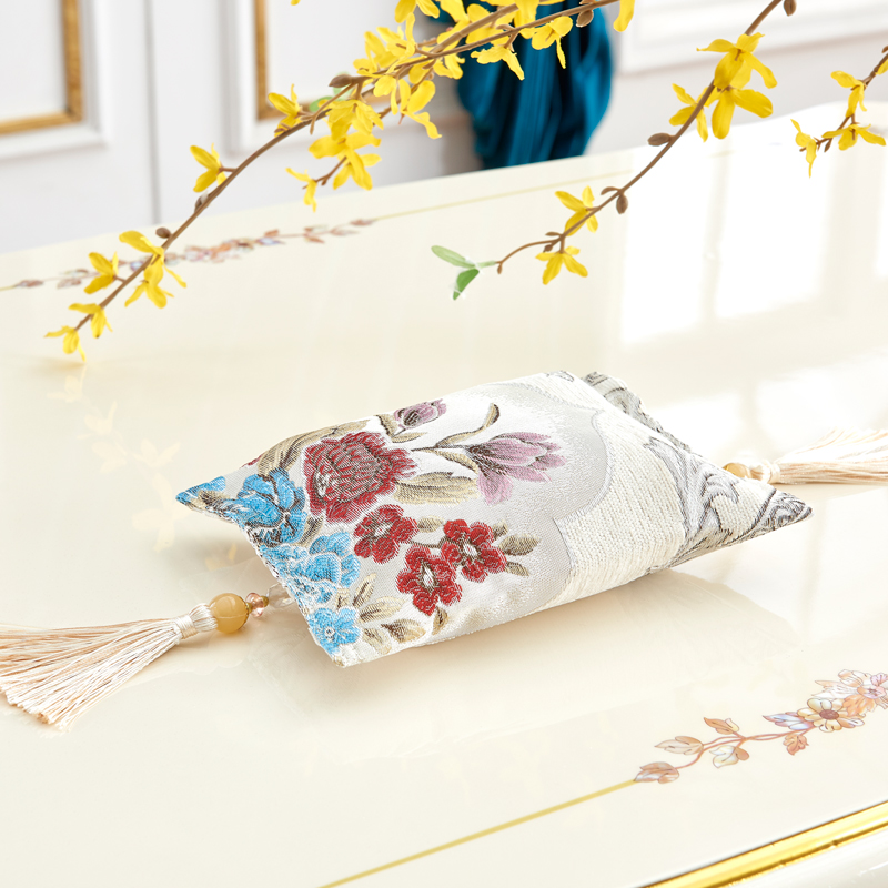 European style fabric extraction type sanitary carton high-grade luxury extraction type sanitary carton living room household car washable fabric tassel box set