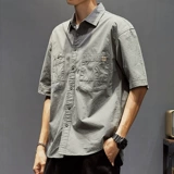 Сексуальная тонкая хлопковая рубашка, в американском стиле