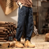 Ретро демисезонные штаны, осенние, в американском стиле, оверсайз, увеличенная толщина, свободный прямой крой