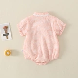 Комбинезон для новорожденных для младенца для девочек, летняя одежда, ципао, летнее тонкое боди для принцессы