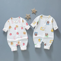 Детский комбинезон, боди для новорожденных, осенний ультратонкий лонгслив, пижама, летняя одежда