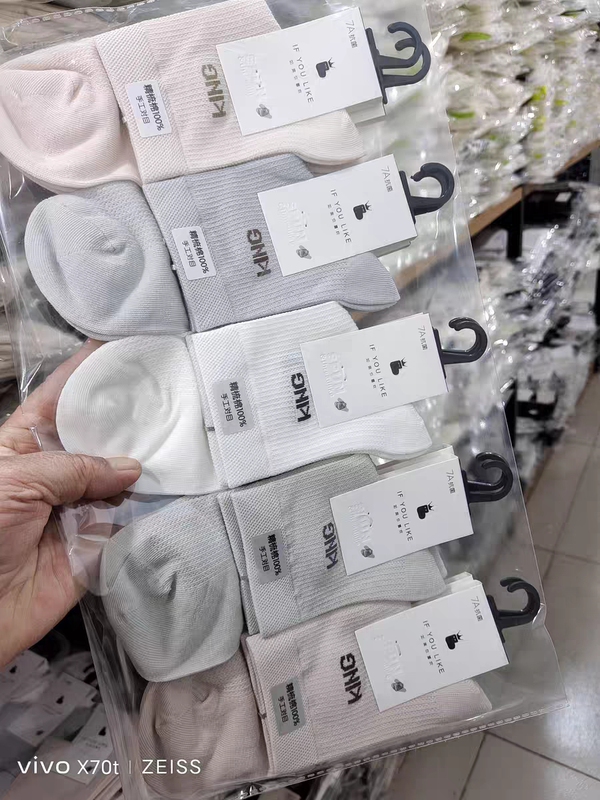 Wrangler Summer Style Handmade Mesh Women's Socks Made of Modal Combed Cotton, Comfortable, Soft, and Breathable, a Pack of 10 Pairs