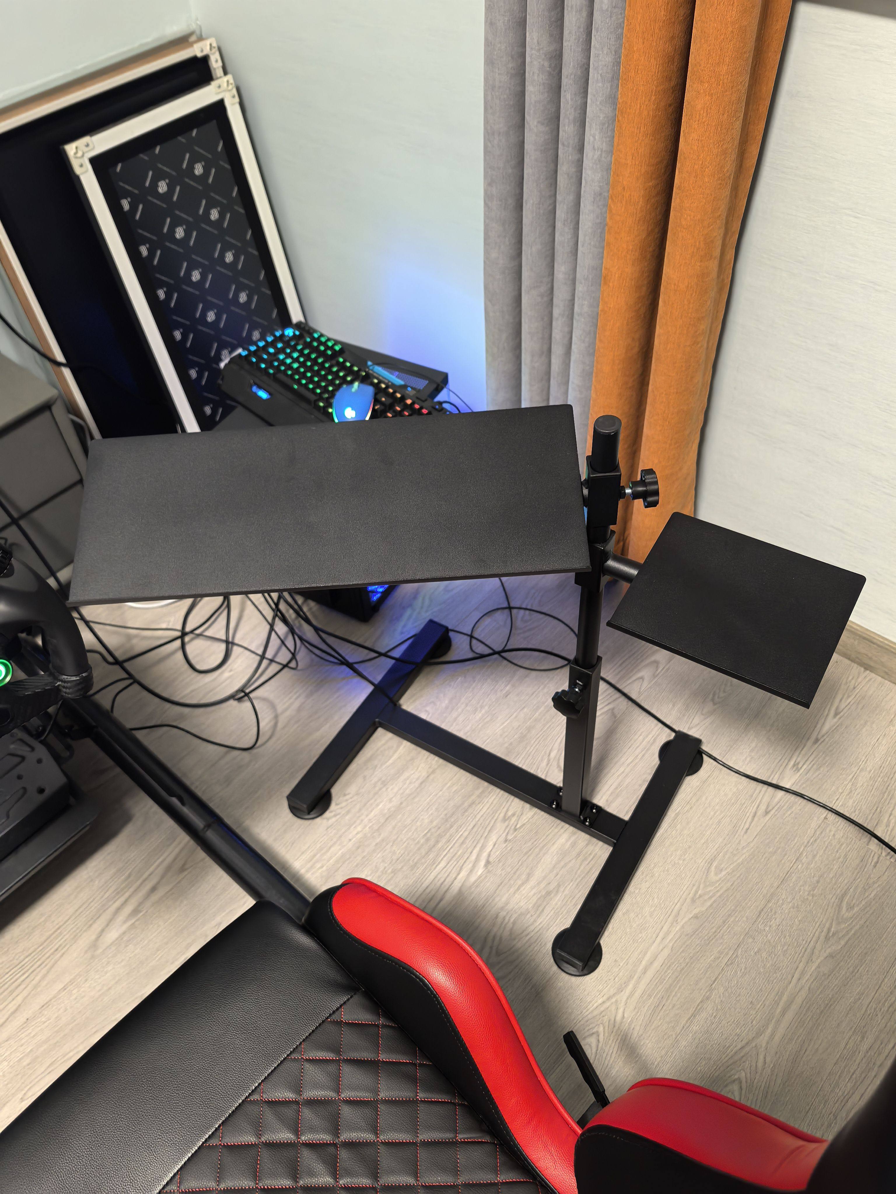 Racing Simulator Independent Movable Adjustable Mouse and Keyboard Bracket