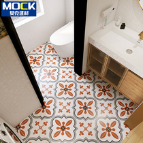 Retro Kitchen Small Flower Brick Orange Blossom Slice Tiles Nordic Villa Terrace Patio Terrace Toilet Folk Sleeping floor tiles