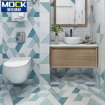 Hexagonal brick geometric green tile Nordic kitchen tile balcony wall tile hexagonal tile toilet tile toilet magnetic tile floor tile