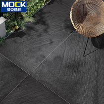 Black Tile Rugged Plate Rockpass Body Floor Brick Toilet Imitation Ancient Brick Shops Garden Patio Outdoor Wall Brick