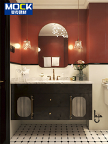 Wine Red Relief Method Wall Brick Toilet Tile Retro Rose Small Flower Brick Moroccan Kitchen Balcony Wall Brick