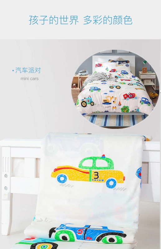 Một loại chăn bông cotton trẻ em chăn quilt đơn mảnh mẫu giáo bé bìa chăn đơn bộ 1,2m1,5 m hoạt hình chăn bìa - Quilt Covers