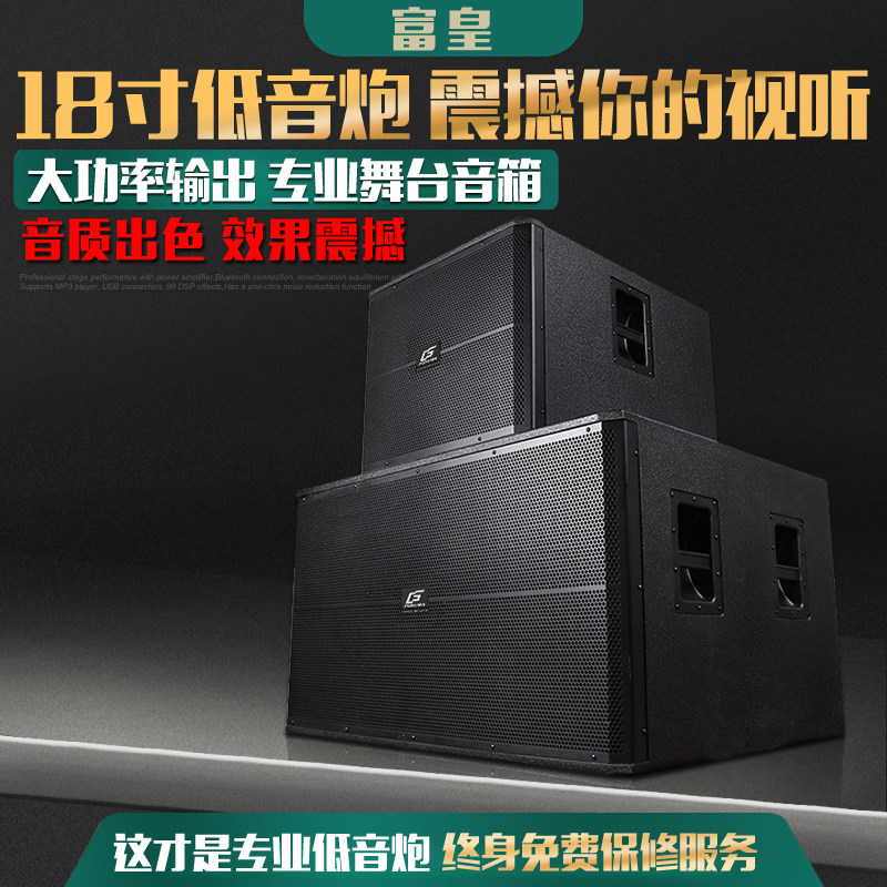 Rich Real 718 Professional Single 18 inch Double 18-inch Heavy bass KTV Bar Stage Performance Passive Low-tone Cannon Speaker