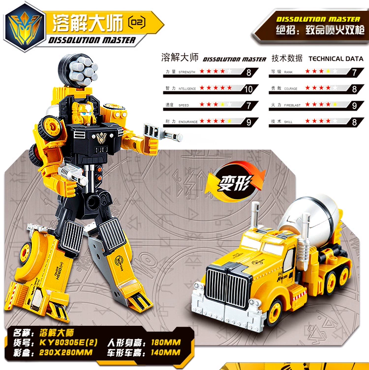 Đồ chơi trẻ em biến dạng King Kong 5 phiên bản hợp kim xe kỹ thuật Hercules vừa vặn xe mô hình robot quà tặng nam - Gundam / Mech Model / Robot / Transformers 	mô hình gundam ráp