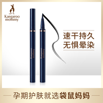 Kangaroo mom pregnant woman eye line liquid pen persistent waterproof sweatproof speed dry without fainting pregnancy color makeup cosmetic