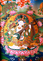 The knot Miao Yin Heavenly Buddha painting picture photo paper plastic seal crystal table print Tangka Bodhisattva Miaoyin Buddha custom custom