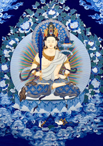 Customized Void Bodhisattva scroll hanging painting Buddhist painting decorative painting sticker portrait photo paper plastic sealing crystal table wall hanging painting