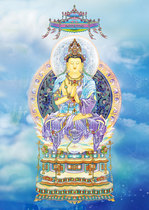 Custom day-to-day portrait of Buddha painting 3-inch photo paper plastic double-sided printing knot
